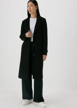 Black Textured Coat
