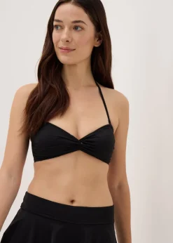 Black Twist Bikini Top