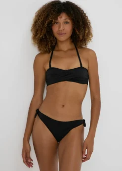 Black Twisted Bikini Top