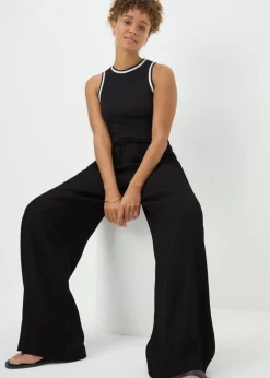 Black Wide Leg Trousers