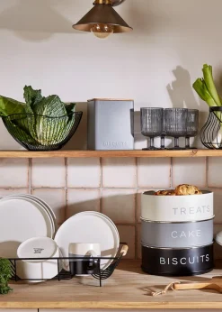 Black Wire Stackable Storage Basket