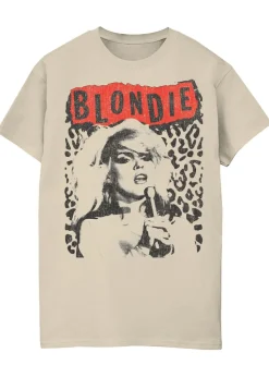 Blondie Leopard Sand Boyfriend Fit Music T-Shirt