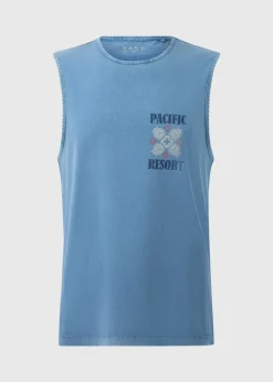 Blue Acid Wash Pacific Resort Vest