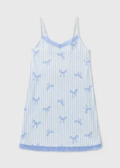 Blue Bow Chemise
