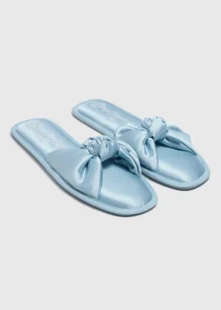 Blue Bridesmaid Slider Slippers