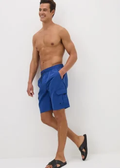 Blue Cargo Swimming Shorts