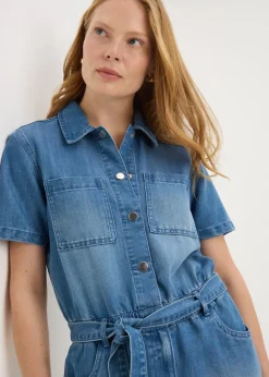 Blue Denim Playsuit