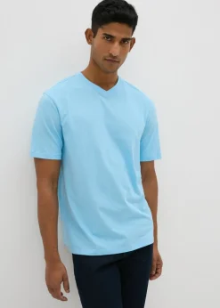Blue Essential V-Neck T-Shirt
