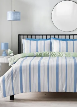 Blue Multi Stripe Duvet Set