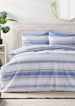 Blue Nautical Stripe Duvet Set