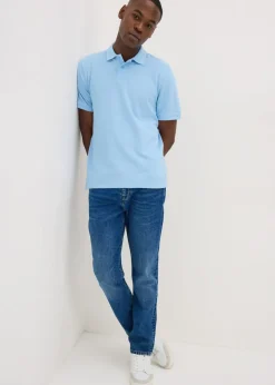 Blue Plain Polo Shirt