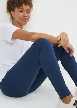 Blue Seamless Leggings