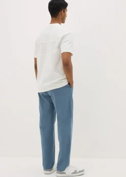 Blue Straight Fit Chinos