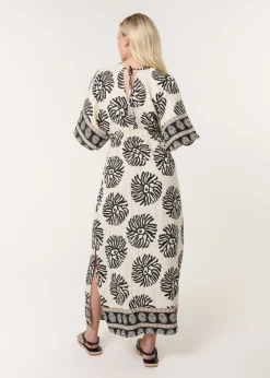 Blue Vanilla Black Elasticated V-Neck Dress