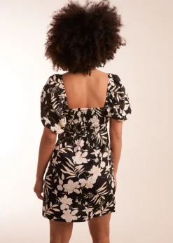 Blue Vanilla Black Ring Detail Mini Dress