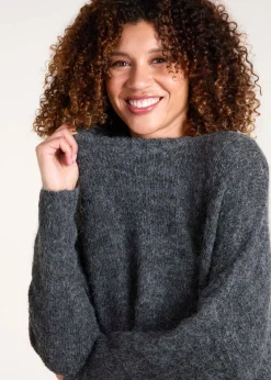 Blue Vanilla Black Round Neck Jumper
