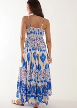Blue Vanilla Blue Tiered Maxi Dress
