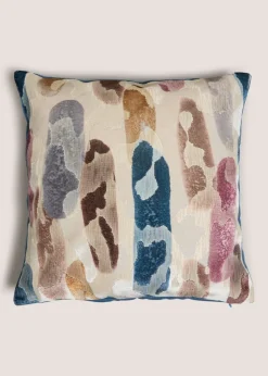 Blue Watercolour Stripe Cushion