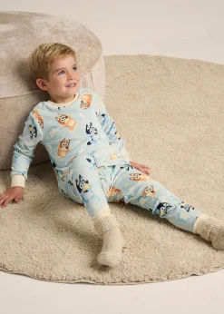 Bluey Fleece Blue Pyjama Set