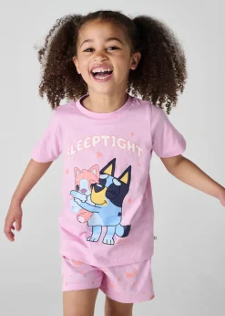 Bluey Short Girls Pyjama Set Pink (1-5 Years)