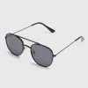 Boys Black Aviator Sunglasses