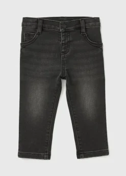 Boys Black Knitted Skinny Jeans (1-7yrs)