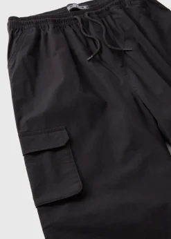 Boys Black Poplin Cargo Trousers (7-15yrs)