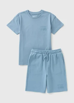 Boys Blue Future Top & Shorts Set (7-15yrs)
