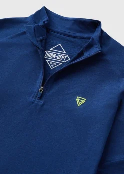 Boys Blue Half Zip Sports Top (7-15yrs)
