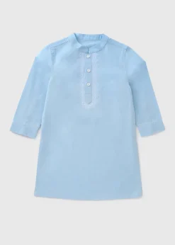 Boys Blue Kurta Shirt (1-7yrs)