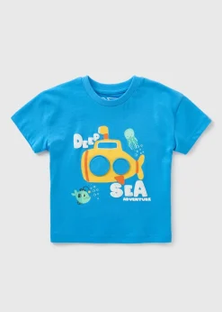 Boys Blue Submarine T-Shirt (1-7yrs)