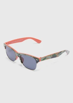 Boys Green Camo Sunglasses