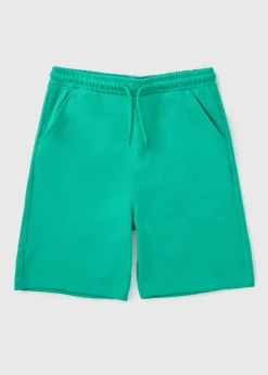 Boys Green Jogger Shorts (7-15yrs)