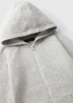 Boys Grey Zip Up Hoodie (7-15yrs)