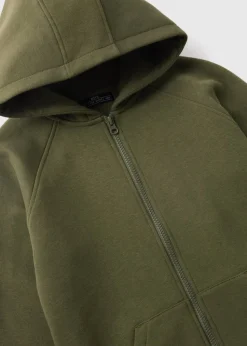 Boys Khaki Zip Up Hoodie (7-15yrs)