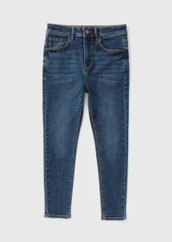 Boys Mid Wash Denim Skinny Jeans (7-16yrs)