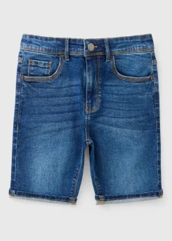 Boys Mid Wash Skinny Denim Shorts (7-15yrs)
