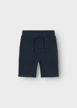 Boys Navy Jersey Jogger Shorts (7-15yrs)