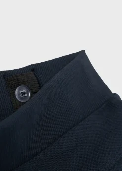 Boys Navy Jersey Jogger Shorts (7-15yrs)