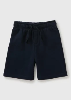 Boys Navy Jogger Shorts (7-15yrs)