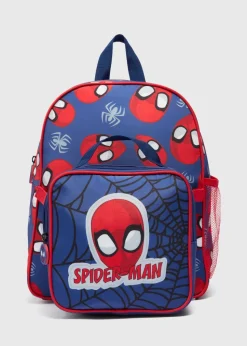 Boys Navy Spiderman Backpack Set