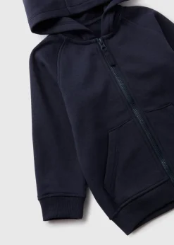 Boys Navy Zip Up Hoodie (1-7yrs)
