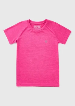 Boys Pink Sports T-Shirt (7-15yrs)