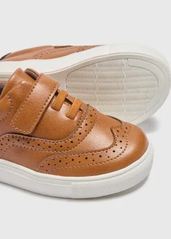 Boys Tan Casual Brogue Shoes (Younger 4-9)
