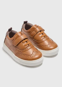 Boys Tan Casual Brogue Shoes (Younger 4-9)