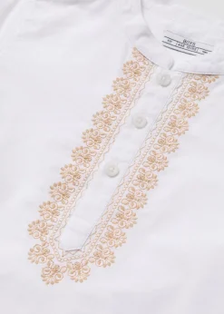 Boys White Eid Kurta Shirt (1-7yrs)