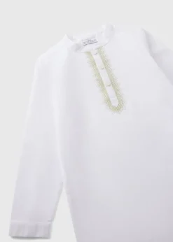 Boys White Kurta Shirt (1-7yrs)