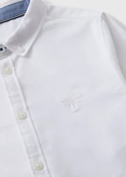 Boys White Long Sleeve Shirt (7-15yrs)