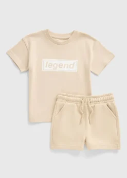 Boys Yellow Top & Shorts Set (1-7yrs)