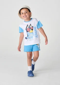 Brand Threads Bluey Blue Short Daywear Set (12 months-5 years)